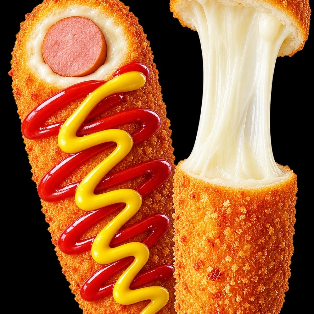 Crispy Korean corn dog