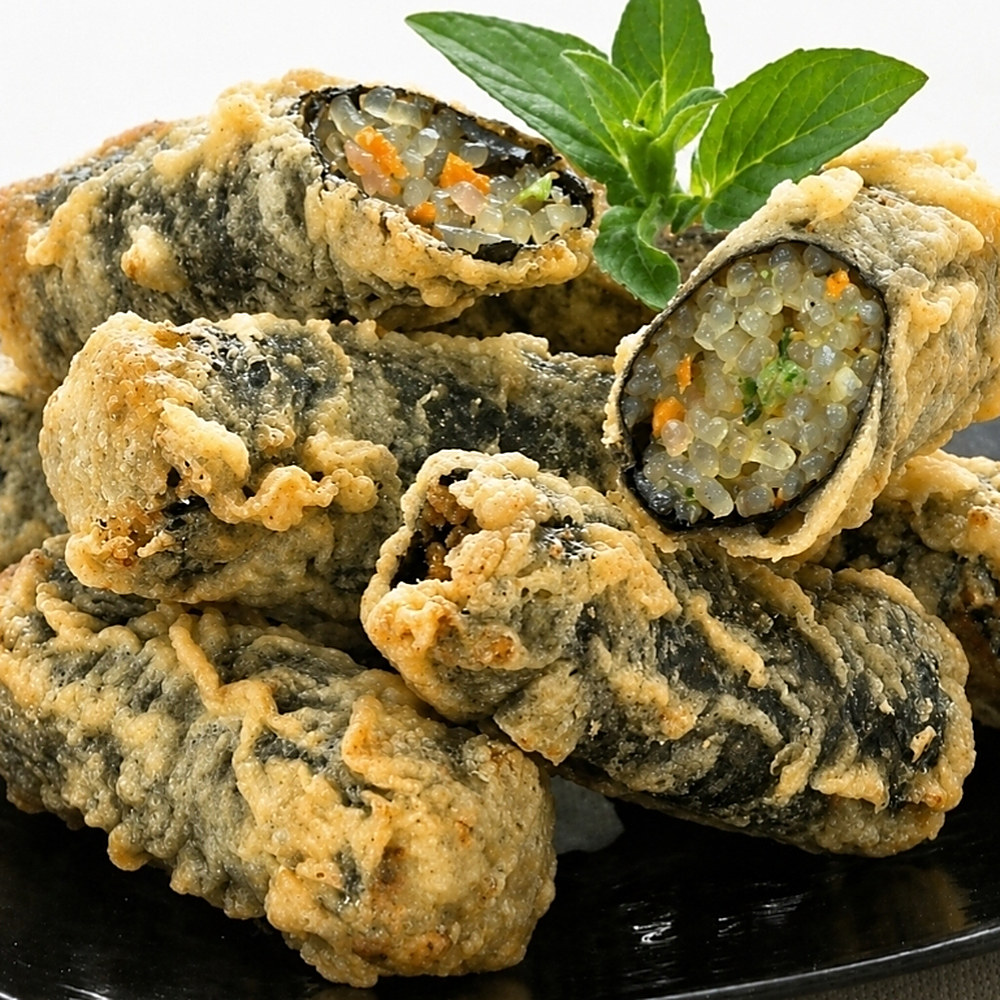Fried seaweed rolls