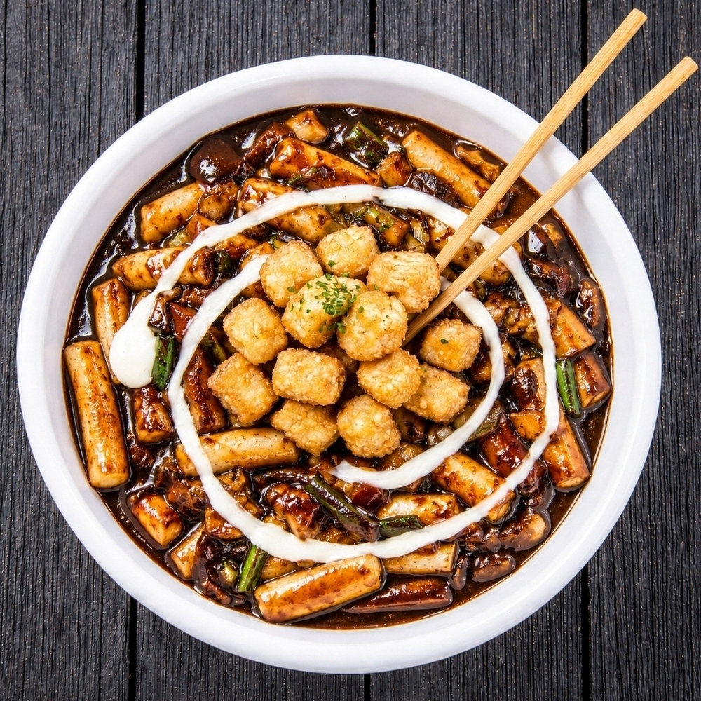 Jjajang tteokbokki