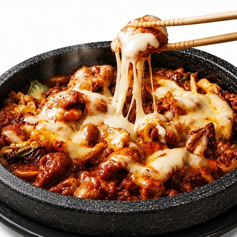 Spicy chicken with cheese