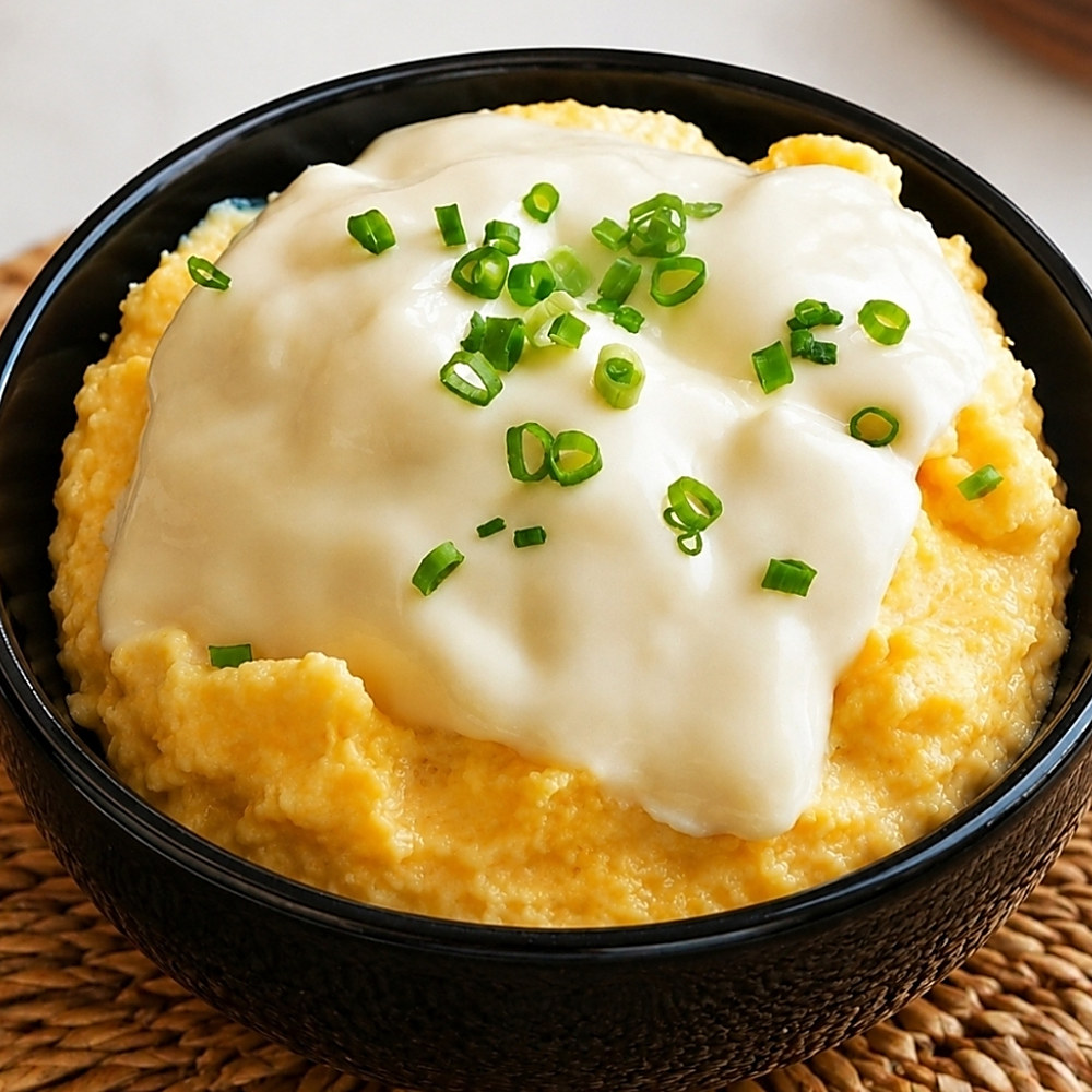 Steamed cheese egg
