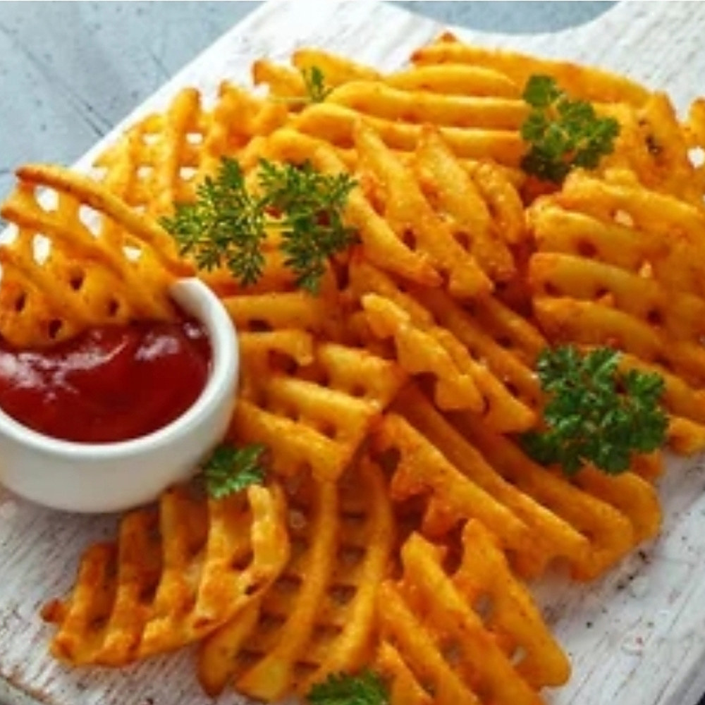 Waffle fries